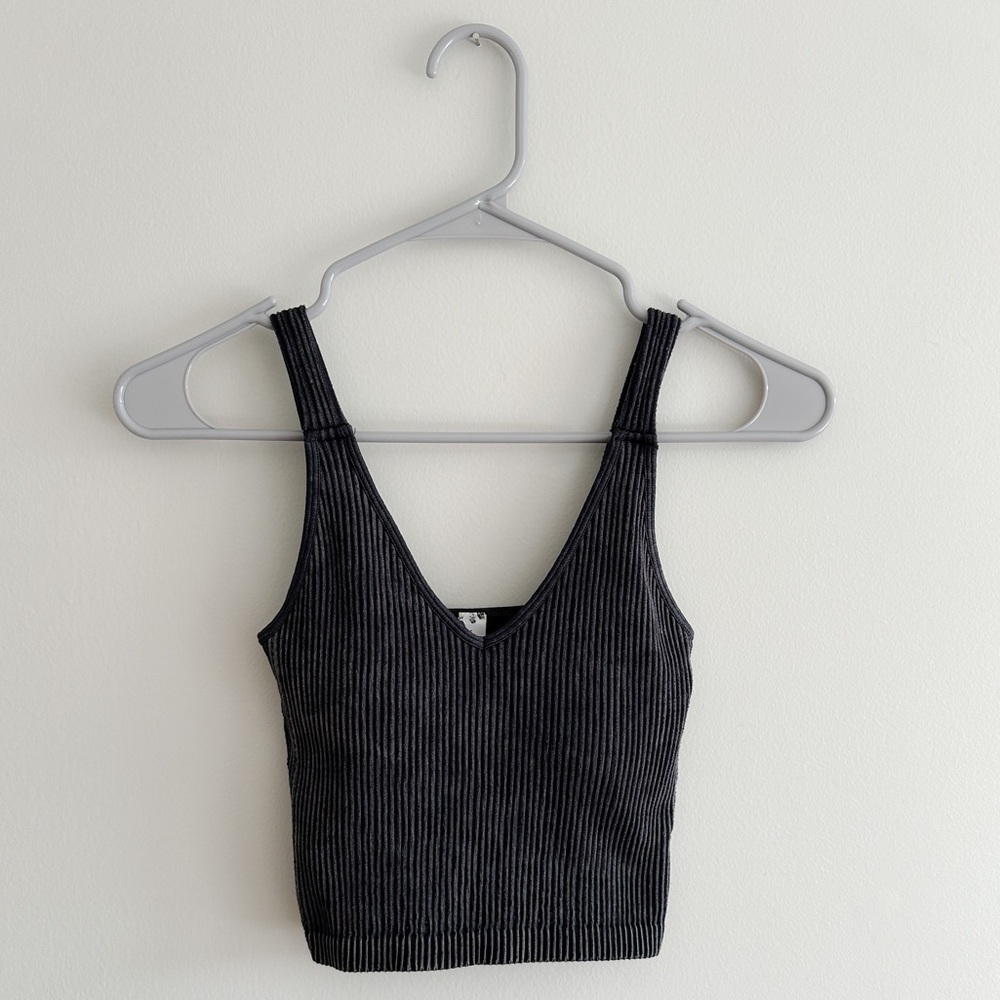 Dry Goods Seamless Black Padded Tank Top
